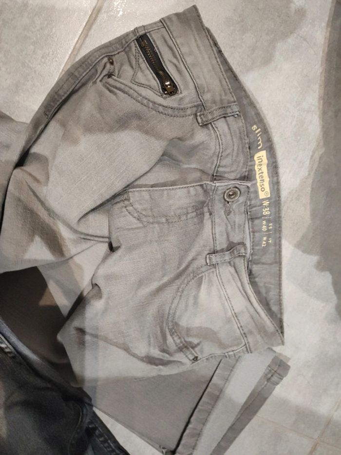 2 jeans gris dont 1 boocut hero by wrangler - photo numéro 4