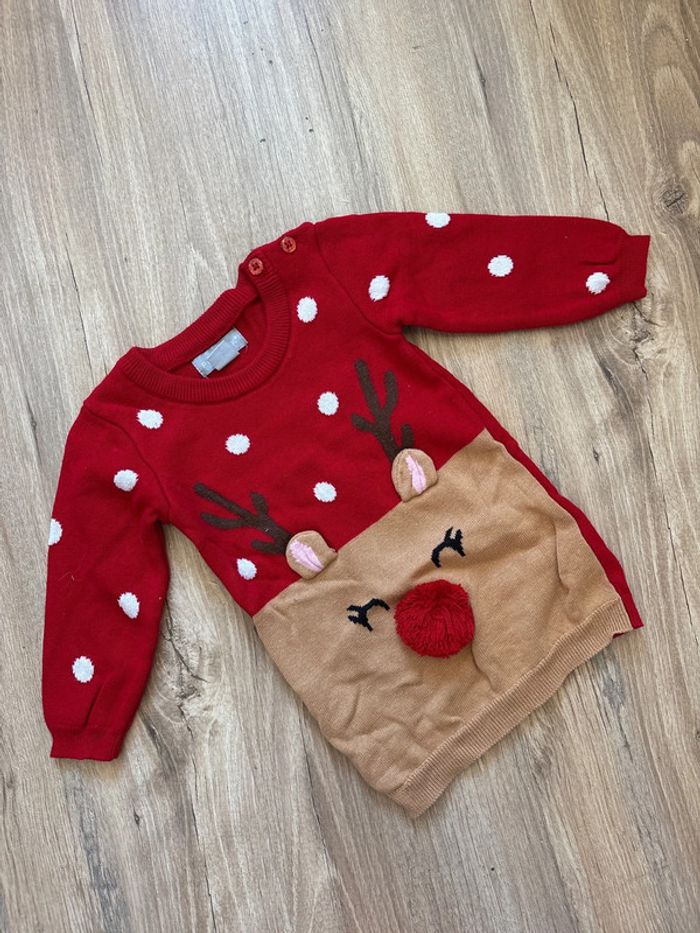 Robe pull Noël Renne 9 mois