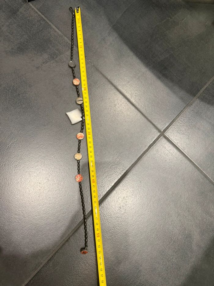 Joli collier artisanale, bois et Pierre , multicolore - photo numéro 8