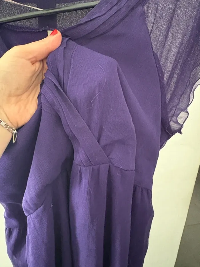 Robe violette  Taille 46 - photo numéro 3