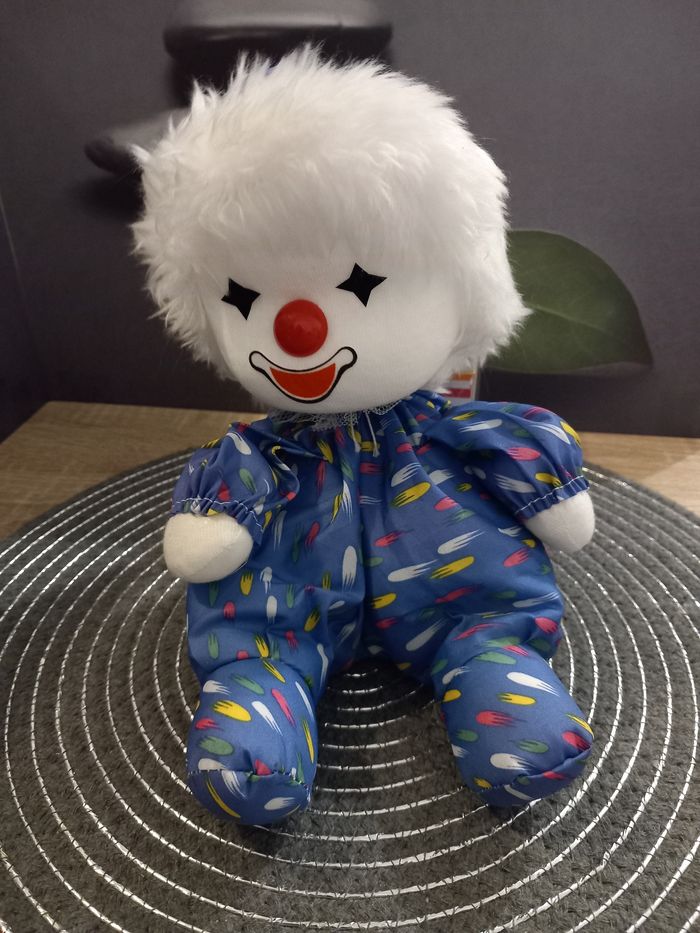 Peluche poupée clown boîte à musique - photo numéro 4