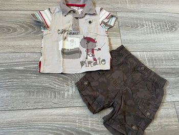 Ensemble bébé garçon short t-shirt 6 mois
