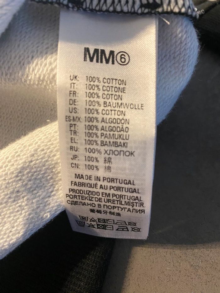 sweat-shirt noir MM6 Maison Margiela taille 6 ans - photo numéro 4