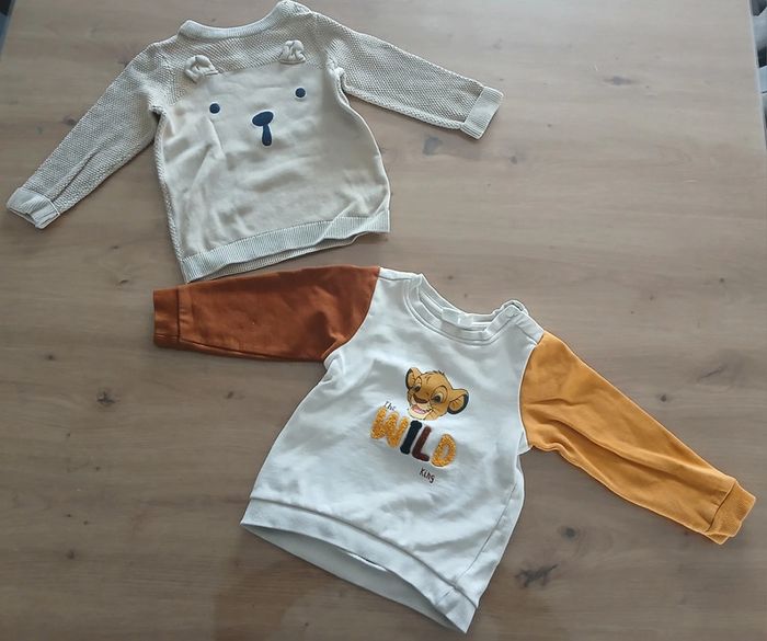 Lot pulls 18 mois bébé garçon