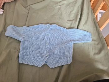 Gilet tricoté à la main