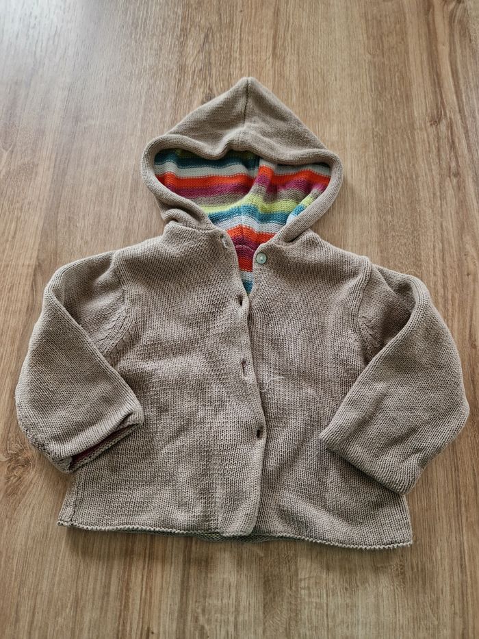 Adorable Gilet Réversible à Capuche Vertbaudet (18 Mois)
