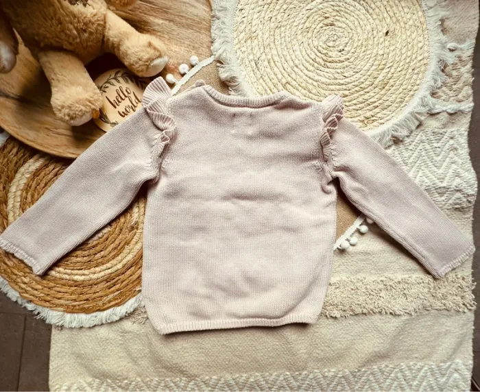 Pull mailles rose C&A 80cm - photo numéro 3