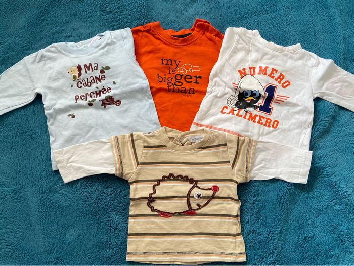 Tee-shirts manches longues 3 mois