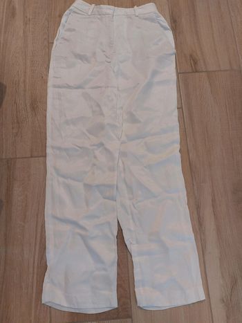 Pantalon leger blanc - Zara - taille XS