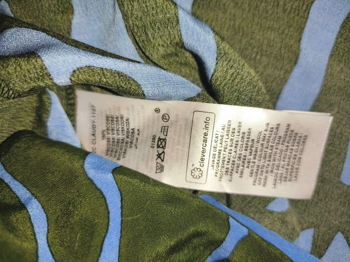 Chemise femme Caroll imprimé noir indigo 34 xs - photo numéro 4