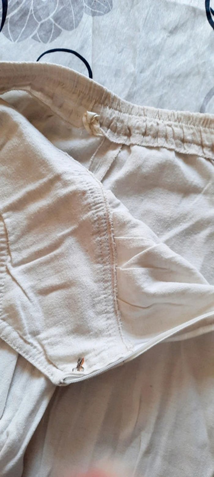 Pantalon blanc cassé vintage - photo numéro 6