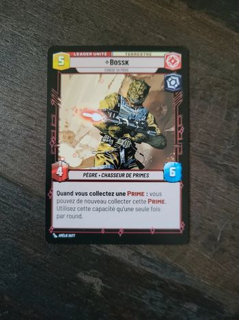 Carte Star Wars Unlimited leader Bossk