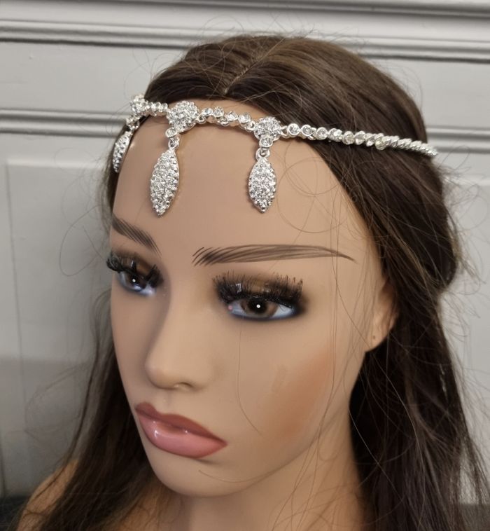 Bijou de tête algérien argenté "Khit El Rouh" - photo numéro 3