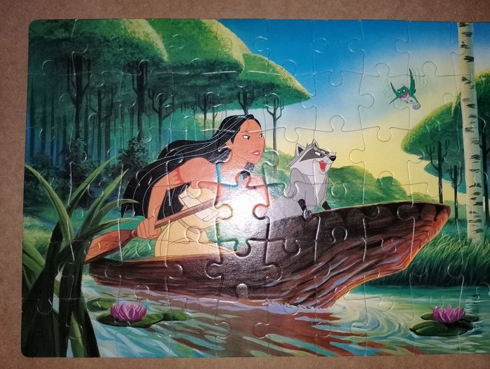 puzzle Pocahontas Disney La pirogue complet - photo numéro 3