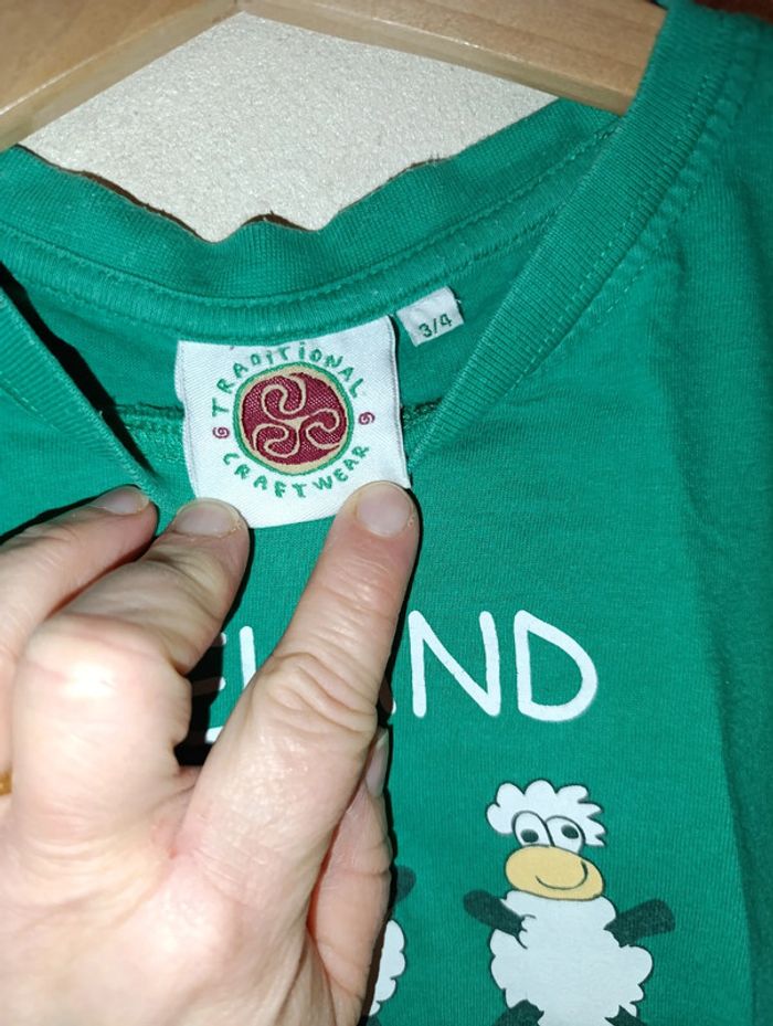 Tee shirt rigolo 3/4 ans Irlande - photo numéro 4