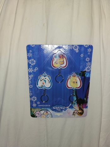 Lot de 3 porte clé  reine des neiges Disney Frozen