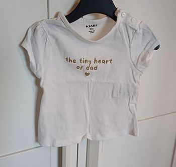 Tee shirt papa 3 mois