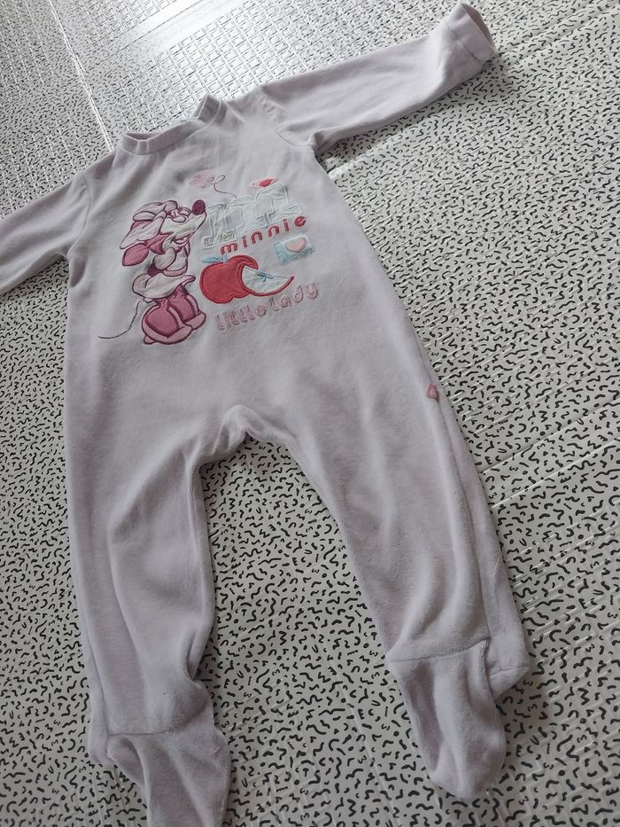 Pyjama Disney Baby Minnie 18 mois – velours doux - photo numéro 2