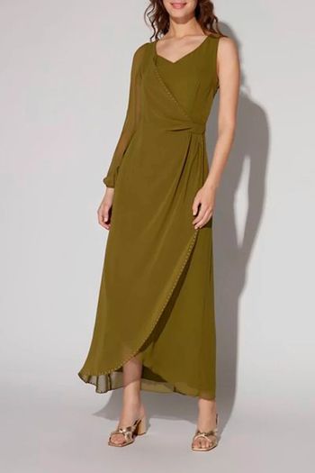 Robe longue kaki Naf Naf