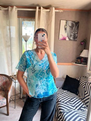 Top mesh vintage bohème y2k 2000yer Ibiza Summer gothic grunge