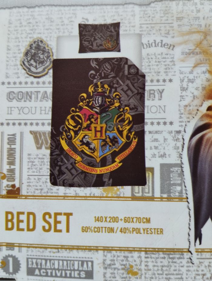 Harry Potter : Parure de lit Blason Poudlard 140X200 Coton / Polyester - photo numéro 2