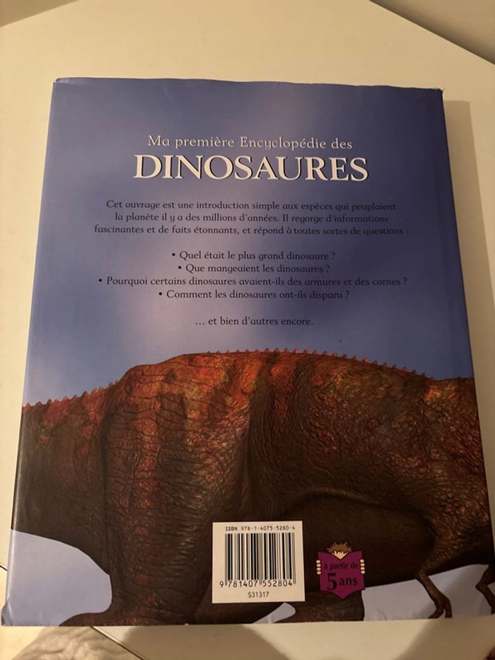 Livre ma première encyclopédie des dinosaures enfants neuf - photo numéro 2