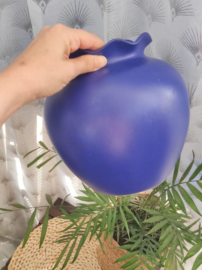 Vase bleu céramique - photo numéro 3