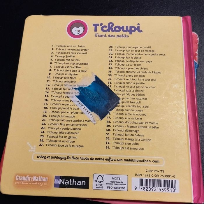 Livres Nathan enfants T'choupi  lot de 5 - photo numéro 6