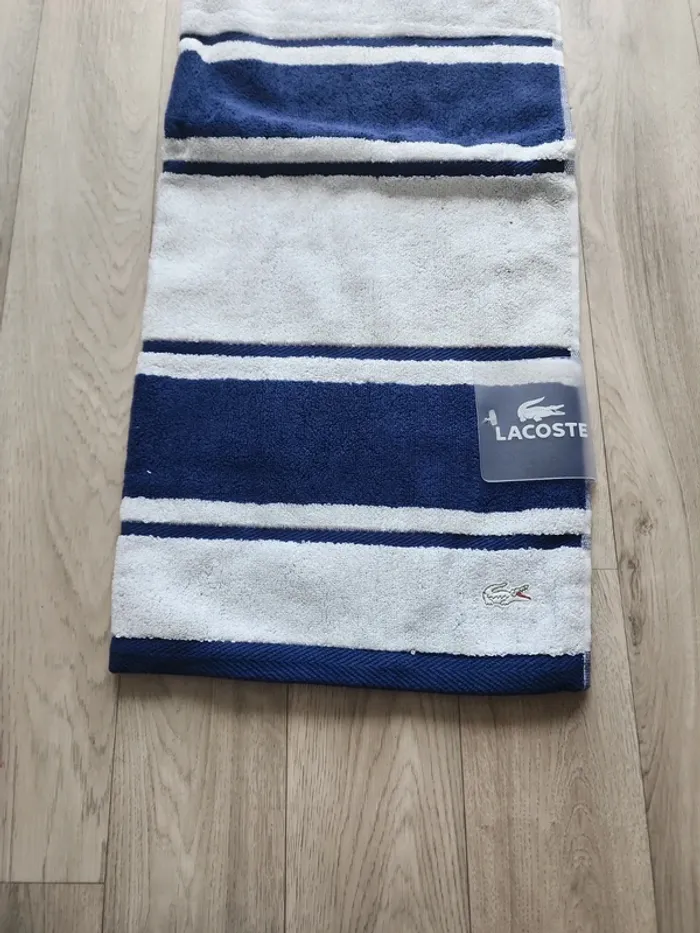 Serviette drap de bain lacoste - photo numéro 6