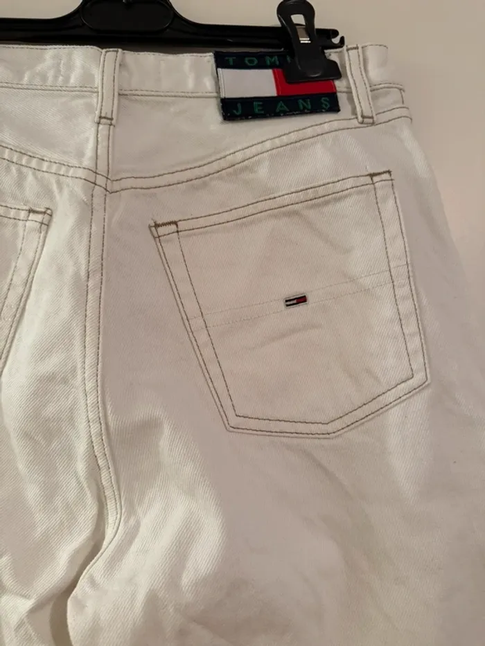 Jean droit  blanc en très bon état taille 38 tommy Hilfiger - photo numéro 6