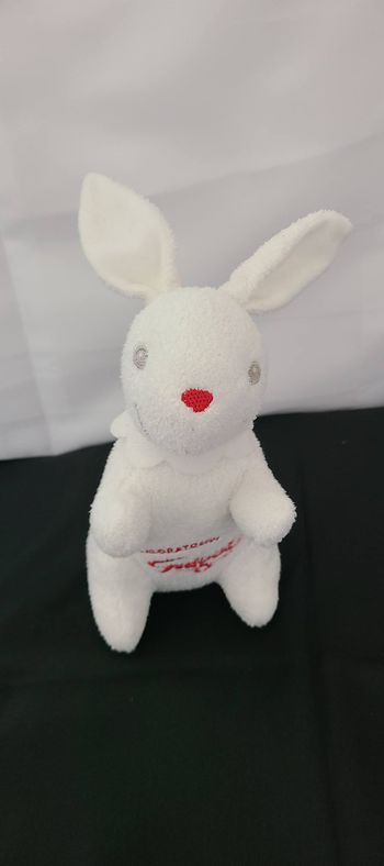 Doudou lapin blanc LABORATOIRE GUIGOZ