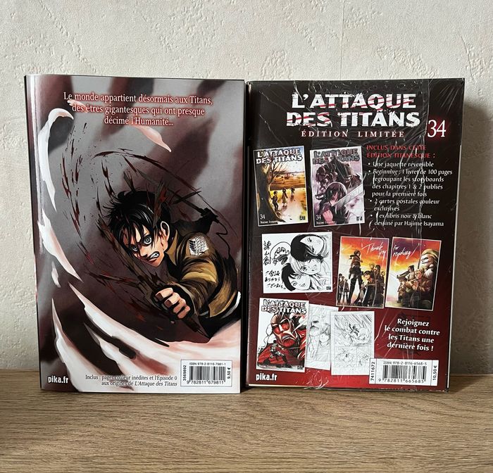 L’Attaque des Titans Tome 1 & 34 – Éditions Spéciales Collector - photo numéro 2