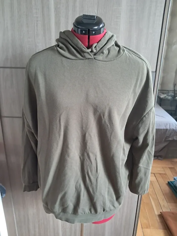 Sweat a capuche kaki
