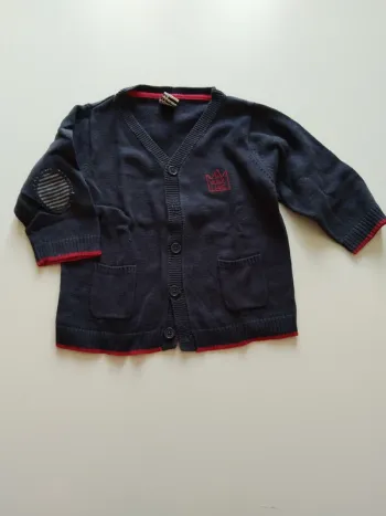 gilet à boutons tape à l'oeil garcon 12 mois