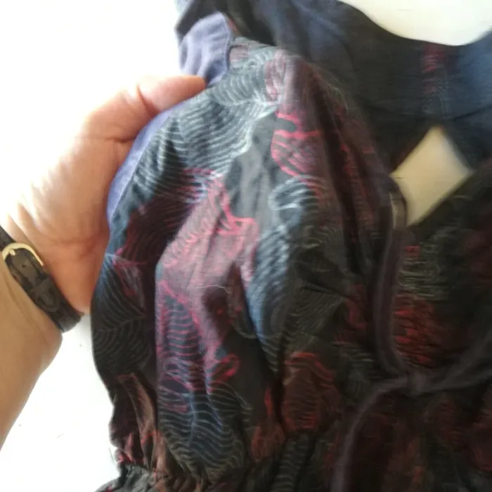 Tunique ou robe courte Fantazia t. XXL mais 42. Noir à motufs - photo numéro 6