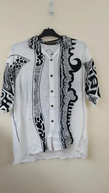 Chemisier noir et blanc - Pacific Line - taille 42