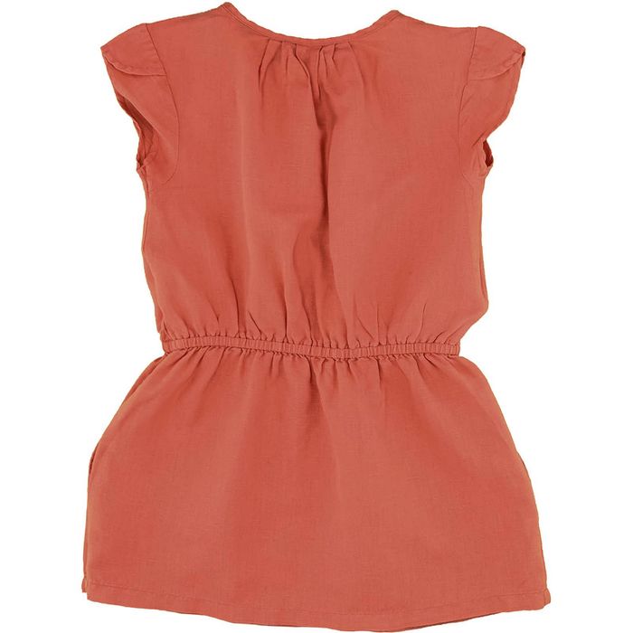 Robe à manches courtes 4 ans en coton et lin Arsène et les pipelettes - photo numéro 2