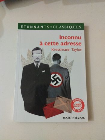 Livre Inconnu a cette adresse - Kressman Taylor