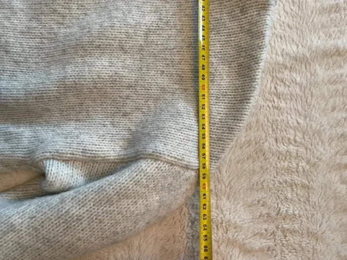 Pull gris clair laine cosy à lacets - photo numéro 12