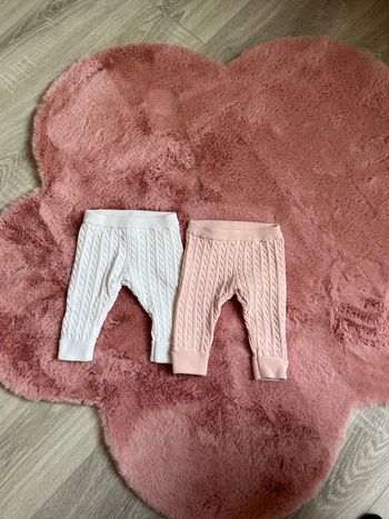 2 Leggings côtelés 1 mois