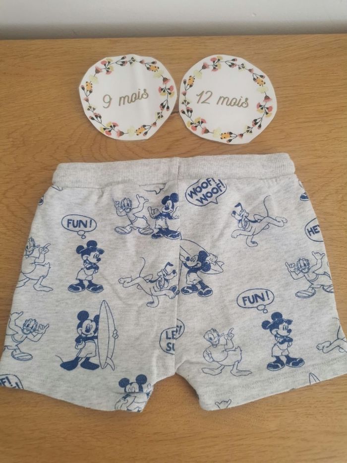 Short bébé garçon Disney 9/12mois zara tbe - photo numéro 4