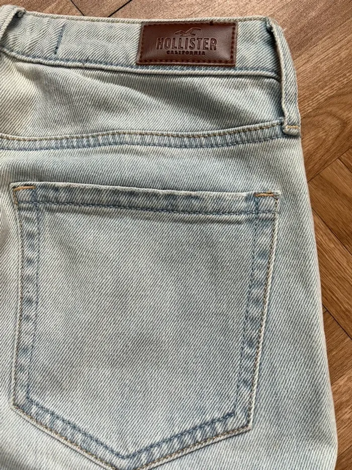 Pantalon jean bleu troué W26 L27 Hollister - photo numéro 5