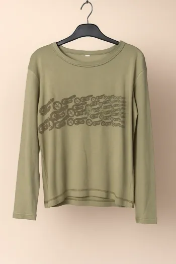 T-shirt à manches longues garçon - Taille 12 ans - Petit Bateau - Vert