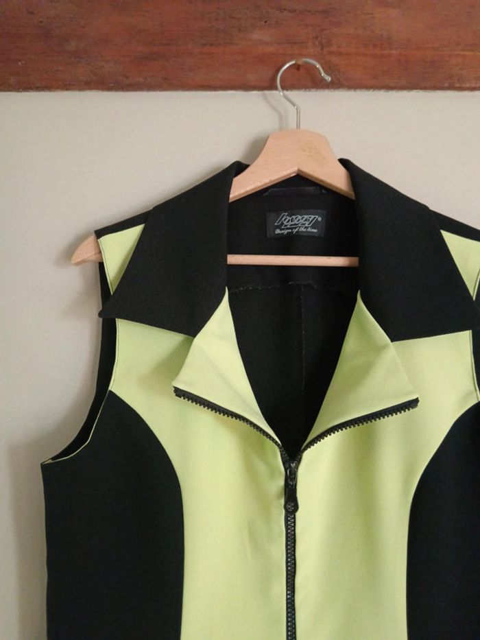 Veste sans manches noire et verte Orsay - photo numéro 6