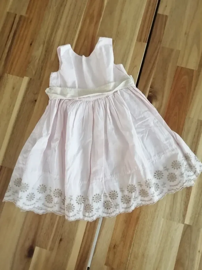 Robe Mila blue rose et crème