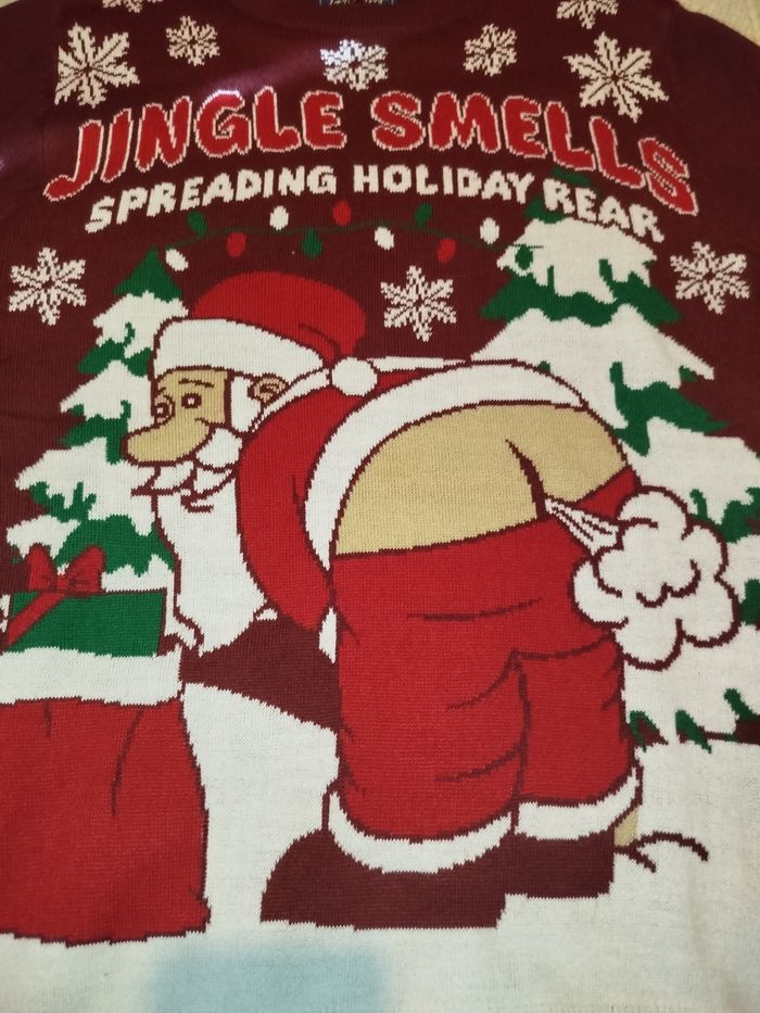 🎅 Pull de Noël "Père Noël qui pète" – édition spéciale Jingle Smells ! 💨 - photo numéro 5