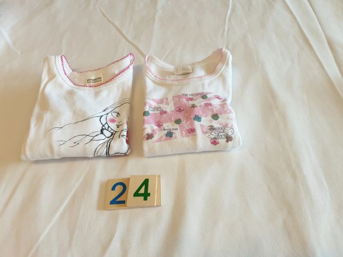 2 maillots corps 24 mois Absorba