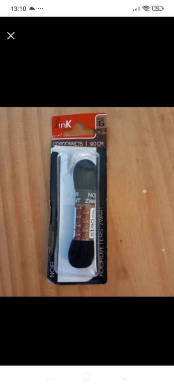 2 sachets de lacets chaussures pour homme