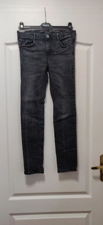Jean skinny gris foncé Tape à l'oeil 14 ans