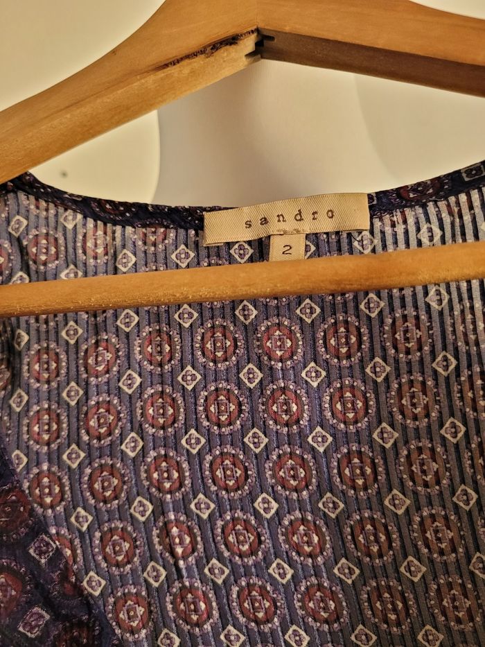 Robe en soie sandro t2 - photo numéro 6